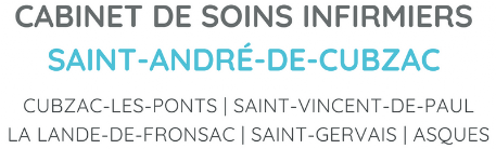 Infirmière libérale à domicile Soins infirmiers au cabinet infirmier Saint-André-de-Cubzac Cubzac-les-Ponts Saint-Vincent-de-Paul La Lande-de-Fronsac Saint-Gervais Asques